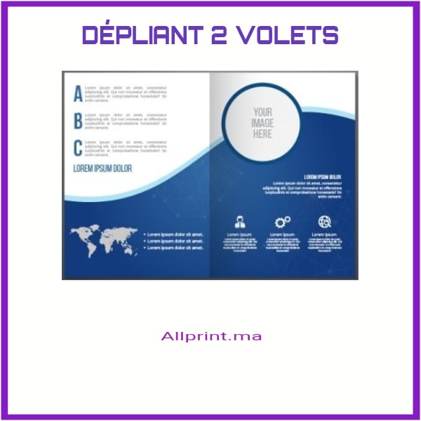 CONCEPTION DÉPLIANT 2 VOLETS