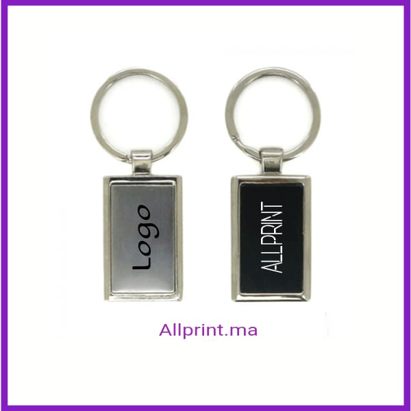 PORTE CLÉ RECTONGAL EN MÉTAL